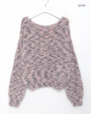 Mixed fur knit
