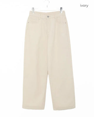 Cotton wide-leg pants