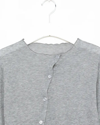 Asymmetrical sheer cardigan