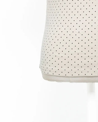 One-off shoulder polka dot half-sleeve T-shirt