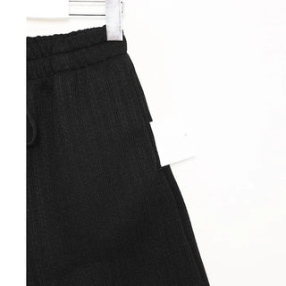 String knit shorts