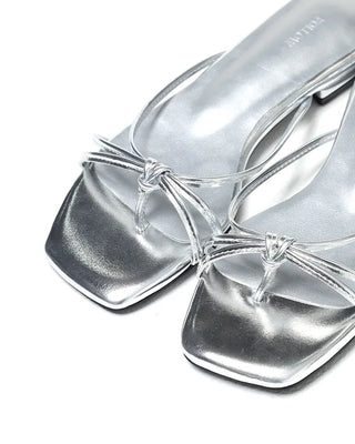 Strap Square Toe Slippers