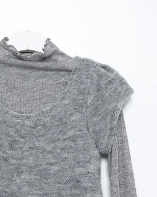 See-through T-shirt & knit set