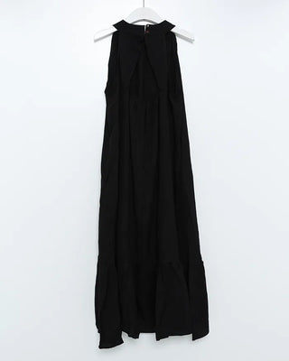 Backless halter neck long dress