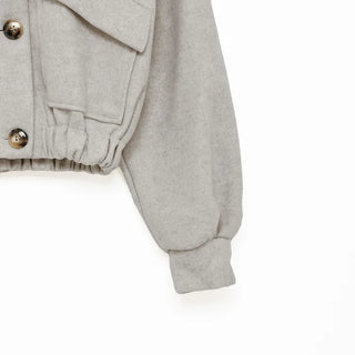 Two-pocket cropped jacket