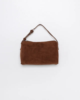 Suede Square Belt Shoulder Bag