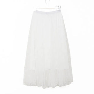 Ribbon pattern tulle skirt