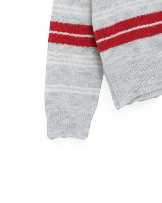 Striped long-sleeved knit