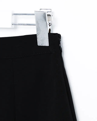 Two-tone mini wrap skirt