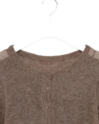 Simple bustier cardigan set