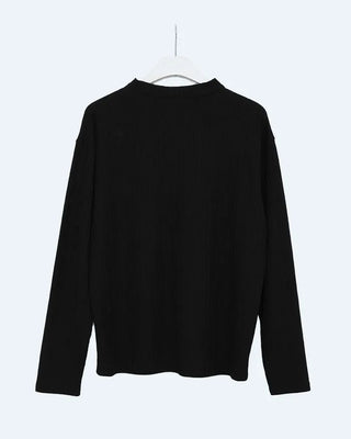 Henry neck knit top