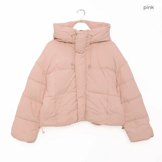 Cropped hooded jacket