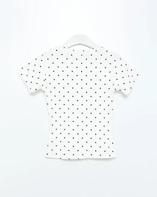 Polka Dot Short Sleeve T-Shirt