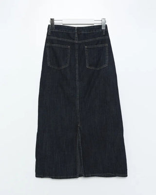 I-line denim skirt