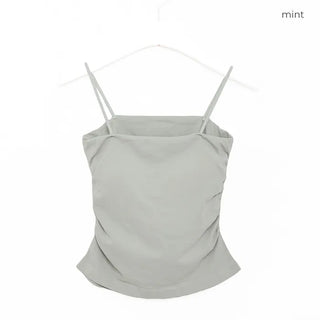 Camisole with shirred cups