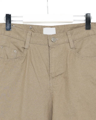 Pinstripe Wide Cotton Pants