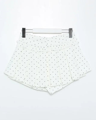Polka Dot Frill Mini Skirt Pants