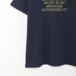 Front logo print T-shirt