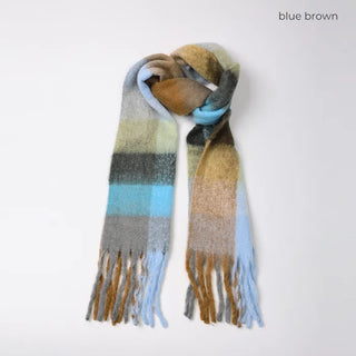 (Unisex) Check Mix Scarf