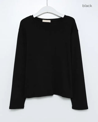 Rayon long-sleeved T-shirt