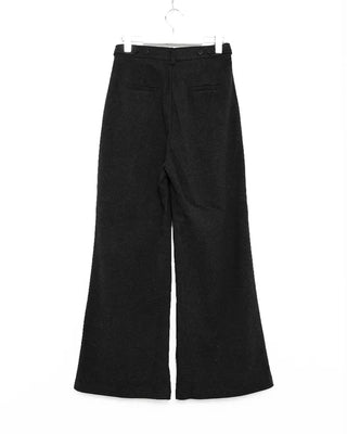 Brushed two-pleat wide slacks
