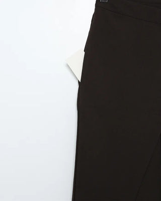 One-button side-wrap point slacks