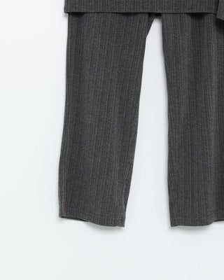 Wrap skirt & ribbed capri pants set