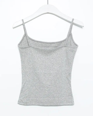 Bateau neck semi-cropped camisole