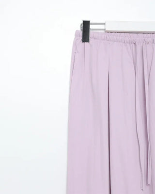 Colorful pintuck wide-leg pants