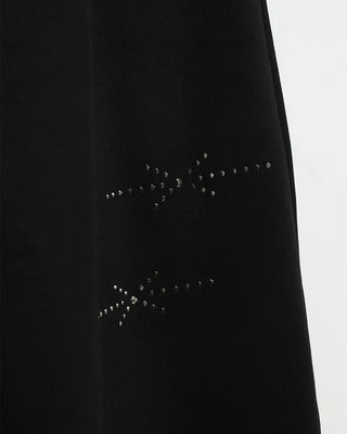Studded wide-leg pants
