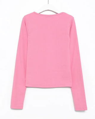 Ribbed Slim Long Cut and Sewn