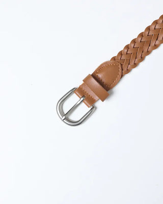 Leather twist belt