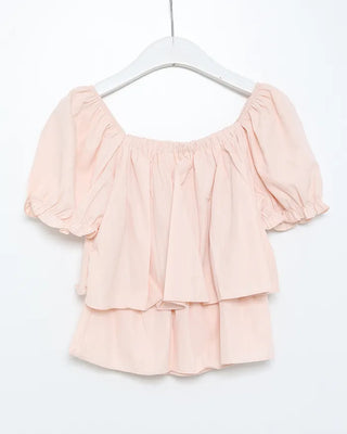 2-way string frill blouse