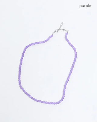 Colored bead necklace