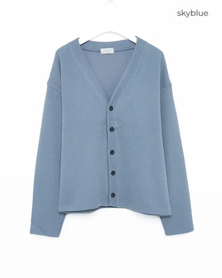 Oversized V-neck cardigan
