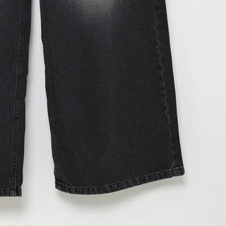 (Unisex) Gradient Distressed Straight Denim Pants