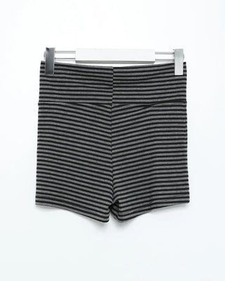 Striped micro shorts