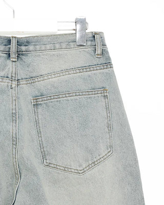 Wide Washed Denim Pants