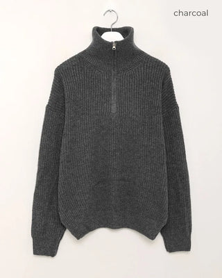 (Unisex) Half-Zip Knit