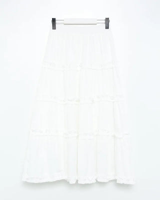 Frilled Can-Can Long Skirt