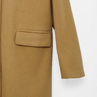 Tailored collar long coat