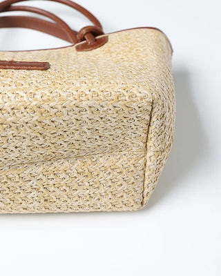 Rattan tote bag