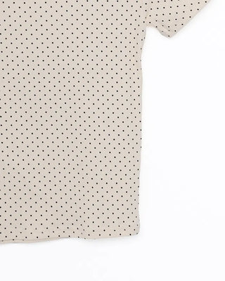 Pindot Long Neck Rib Half T-Shirt