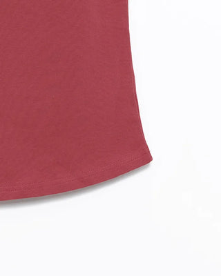 Short-sleeved semi-cropped color T-shirt