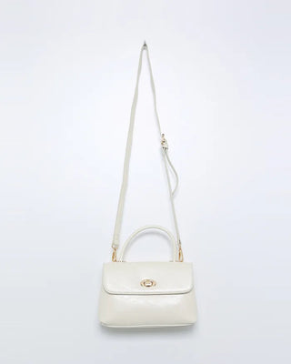 Square top handle tote bag