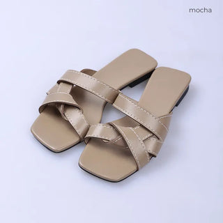 Twist mule sandals