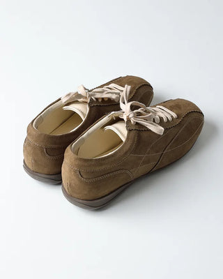 Suede round sneakers