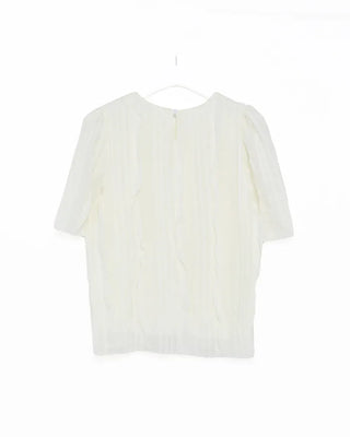 Frill wave blouse