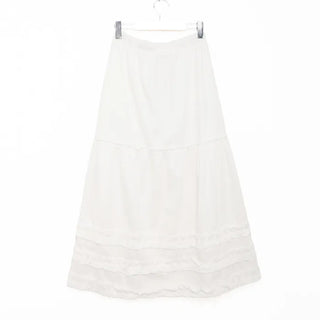 Long skirt with ruffled hem