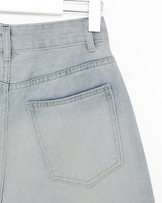 Vintage Washed Light Denim Pants